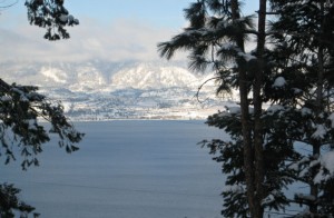 from Cedar Creek, the lake with snow clouds