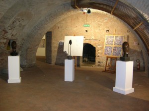 The castle becomes an art gallery