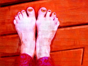 quirky art cards: feet series